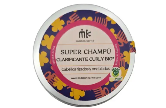 Maison Karité Sólido Super Champú Clarificante CurlyBio Lata 75g
